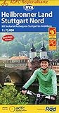 ADFC-Regionalkarte Heilbronner Land - Stuttgart Nord 1:75.000, reiß- und wetterfest, GPS-Tracks Download: Mit Neckartal-Radweg von Stuttgart bis Heidelberg (ADFC-Regionalkarte 1:75000)