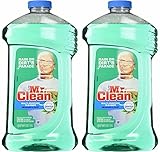 Mr. Clean Febreze Freshness Meadows & Rain Multi-Oberflächenreiniger 40 oz (2 Flaschen), Grün, 227