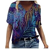 Aukbays Damen hemdbluse lang Spitze V-Ausschnitt Spaghettiträger Tank Tops Ärmellos Oberteile S