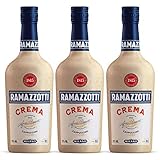 Ramazzotti Crema 3er Set, italienischer Kaffeelikör, Likör, Alkohol, Flasche, 17%, 3x700