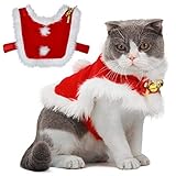 Legendog kattenkleding, Kerstmis huisdierkleding, Kerstmis kattenkleding, kattenkostuum, Leuke verstelbare kerstman kleding voor katten, huisdieren Hoodie Mantel voor k