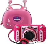 Vtech 80-520099 80-520099-KidiZoom Duo DX inkl. Tragetasche pink Kinderk