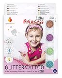 Kleine Prinzessin – Glitzer-Tattoo-Set für Mädchen, für Kinder – kosmetische Qualität, Hergestellt in der EU