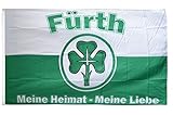 Flaggenfritze® Fanflagge Fürth - Meine Heimat Meine Liebe - 90 x 150