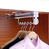 CZYNB Ziehen Sie die Kleiderbügelstange mit doppelter Gleitschiene heraus, geeignet für Kleiderstäbe mit Kleiderschrank mit Kleiderschrank Tiefe von 12,4/14,3/18 Zoll (Size : 315mm/12.4inch)