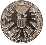 Avengers-Agents of Shield, großer Adler, Metall-Brosche mit Mission W