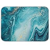 Abtropfmatte für Küchentheke, 45,7 x 61 cm, Mikrofaser, saugfähig, Abtropfmatte für Arbeitsplatte, hitzebeständig und umw