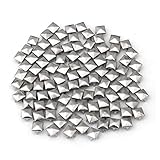 Demarkt 100X 8X8mm Metall DIY Pyramiden Nieten Ziernieten Gothic Silber Farb