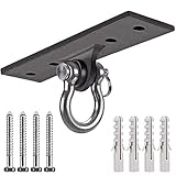 Dolibest Schwerer Taschen-Aufhänger, Wand-Deckenhalterung für Suspensionstrainer, Körpergewicht-Krafttrainingssysteme, Aerial Yoga Schaukel & Hängematte, Widerstandsband, 272 kg Kap