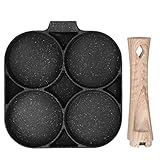 Weikeya Eierpfannkuchen-Kochpfanne, Nicht klebrig und leicht zu reinigen Bratpfanne Multifunktionspfanne Omelett-Pfanne Aluminiumlegierung Topf für die Heimküche zur Herstellung von O