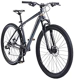 BIKESTAR Hardtail Aluminium Mountainbike Shimano 21 Gang Schaltung, Scheibenbremse 29 Zoll Reifen | 19 Zoll Rahmen Alu MTB | Blau B