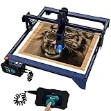 A10 PRO Laser Graviermaschine 50W - Lasergravur Maschine HD Berühren Bildschirm unterstützen Offline-Gravur,10W Ausgangsleistung Holz Laser Engraver Cutter Kits, Gravurbereich 410x400