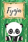 personalisiertes Notizbuch Panda / Malbuch / Kritzelbuch / Tagebuch / Journal / Notizheft / DIN A5 / Geschenke Fynja: individuelles personalisiertes ... & Geburtstags Geschenk für Frauen und M