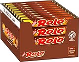 NESTLÉ ROLO, Schoko-Pralinen mit weichem Toffee-Kern, aus Milchschokolade mit Karamell-Füllung, 36er-Pack (36 x 52g)