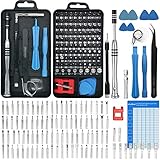 oGoDeal 115-in-1 Präzisionsschraubendreher Set Feinmechaniker Set, Werkzeug set, zur Reparatur von Laptop, PC, iPhone, iPad, MacBook, Brillen,PS5,PS4, Handy Reparatur Werkzeug S
