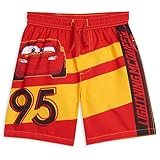 Disney Cars Lightning McQueen Toddler Boys Swim Trunks Red/Yellow 3T