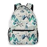 Kanxdecor Lässiger Rucksack，Ruf der Berge (in Evergreen)，Travel Bookbag With Zipper，For Business, School, Work, Laptop Bookbag 16'X11.5'X8'