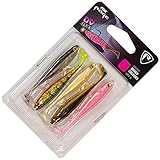 Fox Rage Slick Shad Mixed UV Colour Pack - 5 Gummifische, Länge:9