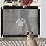 Namsan Hunde Türschutzgitter Einfach zu Installieren & Abschließbar Hundeschutzgitter Treppenschutzgitter Absperrgitter für Haustier, 80cm x 100