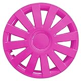 Autoteppich Stylers (Größe wählbar) 13 Zoll Radkappen/Radzierblenden AGAT Pink passend für Fast alle Fahrzeugtypen –