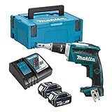 Makita DFS452RFJ Akkuschrauber, 18 V, 3 Ah, Li-Ion, 1/4 Z