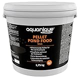 AQUANIQUE Pellet Pond Food, Fischfutter, Teichfutter, Hauptfutter für Koi und Teichfische, 5 mm Pellets (5 L / 1,75 kg)