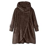 NP Knöpfe Jacke Mantel lässig mit Kapuze Mantel Streetwear Weibliche Winter lang