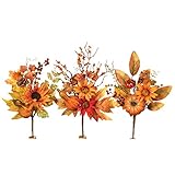 36,8 cm Hohe Ernte Fall Picks Set of 3-Floral Arrang