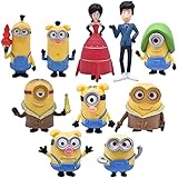 Hilloly Mini Figuren Set, 10 Stück Dekorationen, Cake Tortenfiguren Tortendeko, Party Kuchen Dekoration Lieferungen für Kindergeburtstag deko mädchen/Junge Hause Tisch Auto Dek