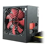 Mars Gaming MPII850 - Netzteil gaming für PC (850W, ATX, die für die Spieler, Antivibrationssystem , aktive PFC, 12 V), rot und schw