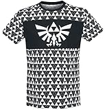 Zelda - Triforce Checker Men's T-Shirt Black-L