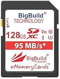 BigBuild Technology 128GB UHS-I U3 95MB/s Speicherkarte für Canon PowerShot SX420 IS, SX430 IS, SX520 HS, SX530 HS, SX540 HS, SX60 HS, SX610 HS, SX620 HS, SX710 HS, SX720 HS, SX730 HS, SX740 HS