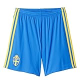 adidas Herren Trikot/Heim-Shorts Schweden Replica, Blau/Gelb, S