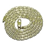 Never Say Never Halskette aus massivem 18-karätigem Gelbgold für Herren, 4,00 mm breit und 60 cm lang. Modell Palermo mit Gliedern aus Gold, Gewicht: 29,90 g 18-karätigem G