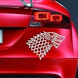 Vinyl-Aufkleber, Motiv: House of Stark Game of Thrones, lustiger Aufkleber für Auto, Fenster, Stoßstange, Motorsport, JDM Euro, Wohnwagen, Cartoon, Fahrrad, R