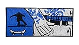 Blauer Skater Tattoo Patch zum Aufbügeln | Skate Patches, Skateboard Bügelbild, Flicken, Aufnäher Finally H