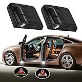 2 Stück Personalisiert Auto türlicht Logo-Projektor, personalisiert Ihr Logo Autotürlicht Drahtlose Autotür licht fü