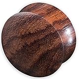 viva-adorno® 1 Stück Double Flared Flesh Plug Tunnel aus Holz Verschiedene Holzarten zur Auswahl Größe 2-30mm WP1, Sono, 24