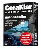 CeraKlar AutoScheibe, 2X Autoscheibenreiniger-Schwamm kratzfrei, Insekten-Entferner, Scheibenreiniger, Auto-Glas-Reinig