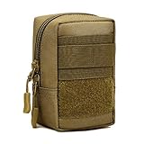 HUNTVP Kleine MOLLE Tasche Taktische Handytasche Wasserdicht Erste-Hilfe-Tasche Beutel Gürteltasche Notfalltasche Werkzeugtasche für Gürtel Weste Rucksack Outdoor Wandern Camping - B