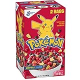 General Mills Pokemon Sweetned Mais Puffs mit Mashmallows Berry Bolt Müsli 880 ml (2) B