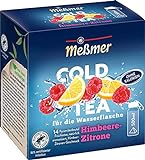 Meßmer Cold Tea Himbeere-Zitrone| Für die Wasserflasche | ohne Zucker | ohne Kalorien | Alternative zu zuckerhaltigen Getränken wie Limonade oder Saft | 14 Pyramidenb