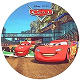 DECOCINO essbarer Zucker-Tortenaufleger Cars , Disney – Lightning McQueen-Aufleger – Pixar-Kuchendeko – Cars-Tortendeko für Kindergeburtstag & Geburtstagsk