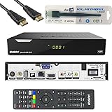 Edison Piccollo S2+T2/C Full HD Satelliten-Kabel-Receiver FTA HDTV DVB-S2/C/T2 (HDMI, AV, USB 2.0,Display,CA,CI,LAN) Deutsch vorprammiert inkl.Wlanabel und HDMI Kab