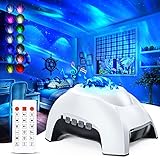 Led Projektor Lampe mit Bluetooth, Lampe Sternenhimmel ESHUNQI LED Sternenhimmel mit Fernbedienung, Helligkeit einstellbar und weißes Rauschen, Geschenke für Haus Dekoration Party Weihnachten O