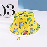 Kinderhut Sommer Druckkappe für Jungen und Mädchen Kinder Sonnenkappen Cartoon Babymützen 6 Monate bis 8 Jahre -a5-48cm 6-12 M