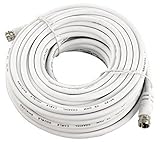 SAT-Kabel, 15m, weiß, F-Stecker  F-Steck