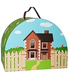 alles-meine.de GmbH Koffer -  Hausbau / Eigenheim  - Geschenk zum Umzug, Renovierung & Haus - Pappkoffer - Puppenkoffer Kinderkoffer - Kinder - Pappe Karton - Spielekoffer - g