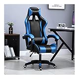 AMLF Gaming Stuhl Ergonomische Büro Computer Stühle Racing Liegestühle Gamer Mit Kopfstütze Und Lendenmassage Unterstützung Hohe Rückenlehne Verstellbarer Stuhl Black B