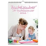 DIY - DIN A4 - Bastelzauber Wandkalender für 2022 - Set Inhalt (3 Teile): 1x Bastelkalender, 1x Weihnachts-, 1x Grußk